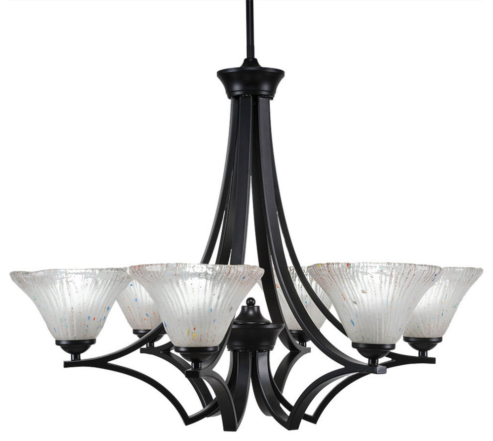 Chandeliers, 7" Frosted Crystal Glass