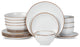 Stone Lain Brasa Stoneware 16 Piece Dinnerware Set, White