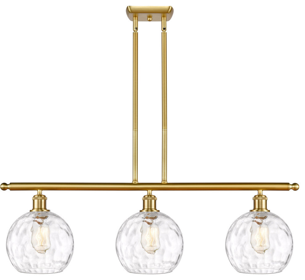 Innovations 516-3I-SG-G1215-8-LED 3 Light Island Light, Satin Gold