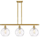 Innovations 516-3I-SG-G1215-8-LED 3 Light Island Light, Satin Gold