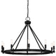 Fiora 10-Light Chandelier, Black
