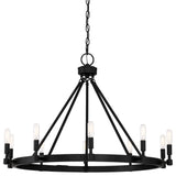 Fiora 10-Light Chandelier, Black
