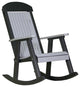 Poly Porch Rocker, Dove Gray & Black