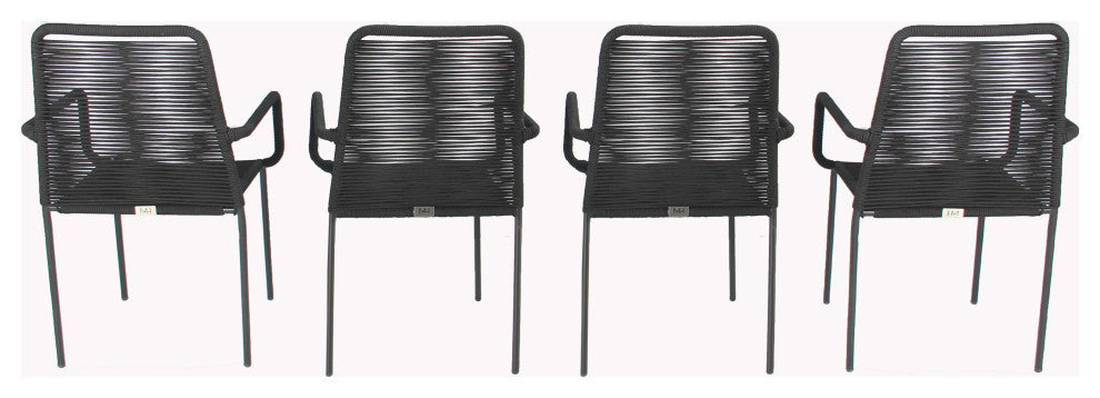 Set of 4 Palaio Chair, Black