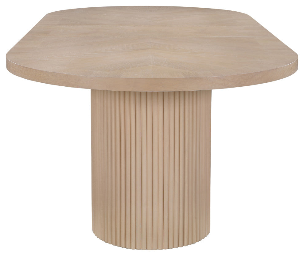 Belinda Oak Wood Dining Table, Oak