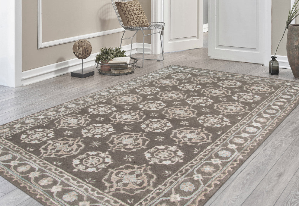 Amer Rugs Urban UR-10 Steel Blue Gray Hand-tufted - 8'x11' Rectangle Area Rug