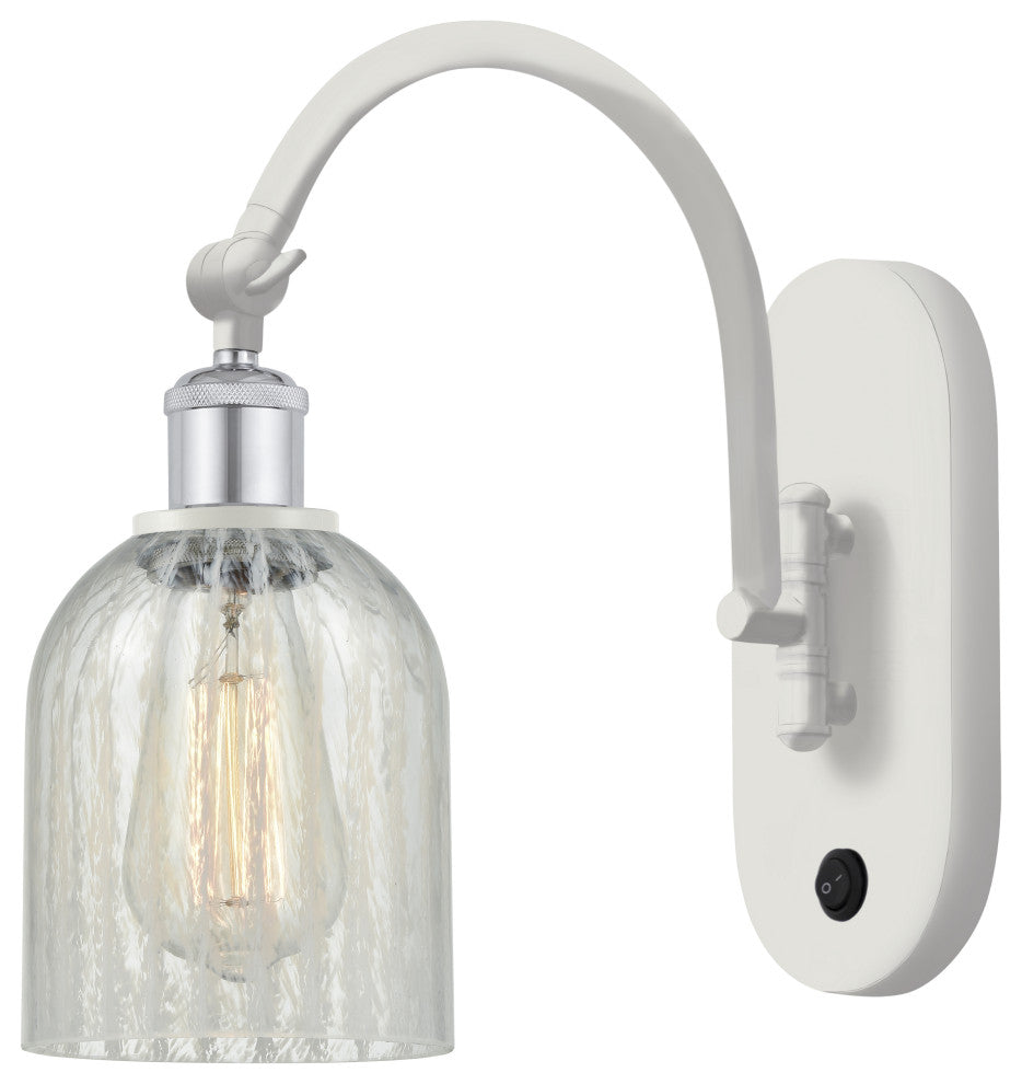Innovations 518-1W-WPC-G2511 1-Light Sconce, White and Polished Chrome