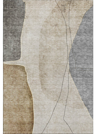 Premium Machine Washable Mayfield AMF696 Taupe 3' x 5' Rug