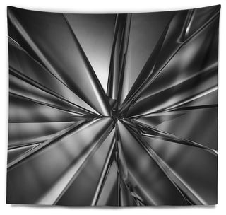 Futuristic Crystal Background Abstract Wall Tapestry, 92"x78"
