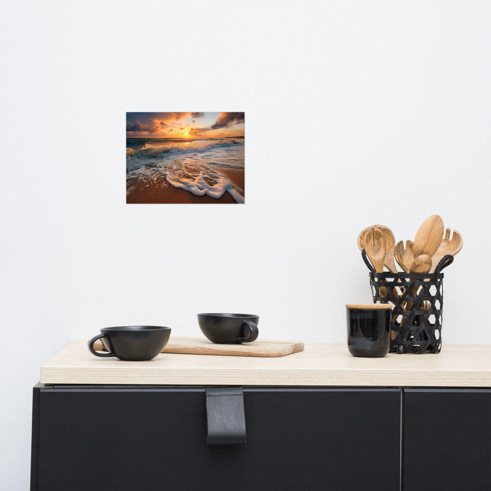Coastal Artwork: California Dreamin' Photorealistic Digital Art Loose, 8" X 10"