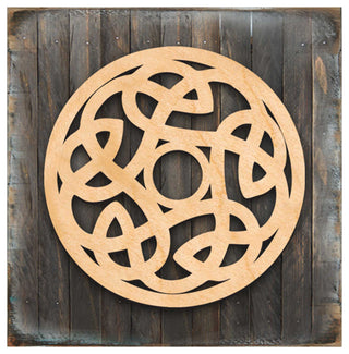 Celtic Spiral Wood Wall Decor, 24x24