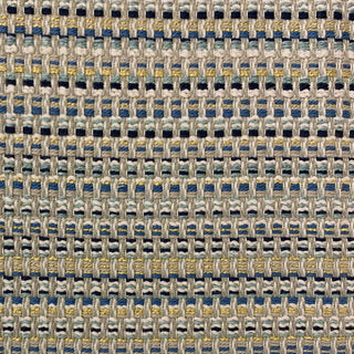 Plutus Blue Weave Stripe Luxury Throw Pillow, 16"x16"
