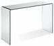 Bent Glass Console Table