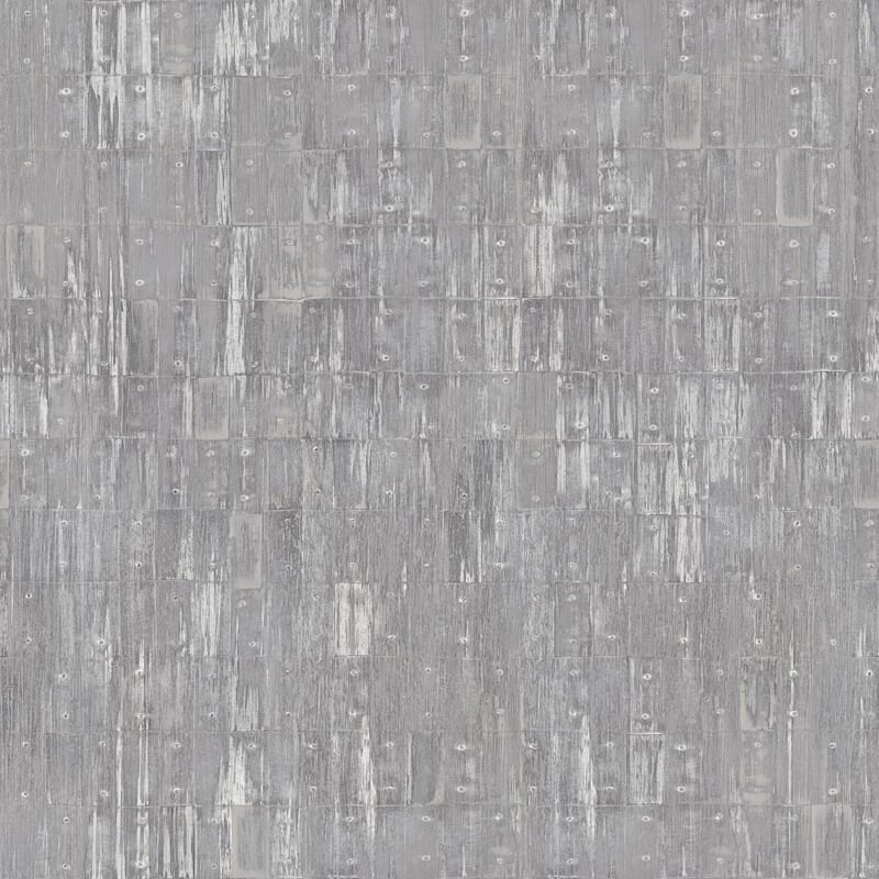 Serendipity 2, Traditional Damask Solid Wallpaper, Gray, Sample