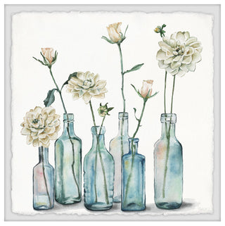 "Clearly White" Framed Painting Print, 12"x12"