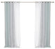 Rose Sheers and Blackout Curtains, Mint, 52"x96"