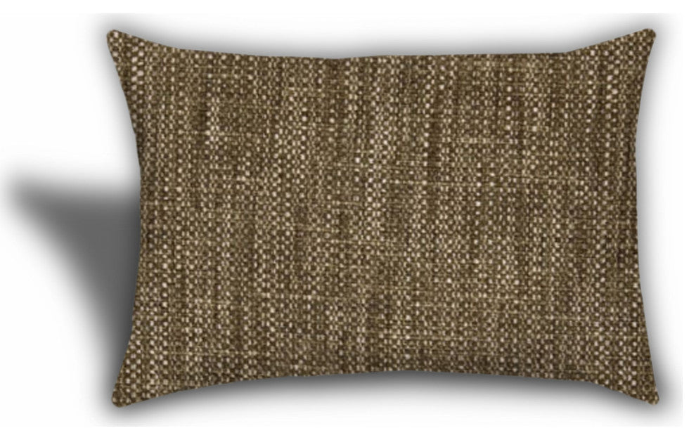 3-Piece Set Beige Tropical Leaves Indoor Outdoor Zippered Pillow Covers