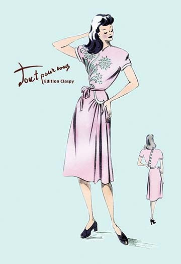 Summer Dress with Oriental Flair - Paper Poster 12" x 18"