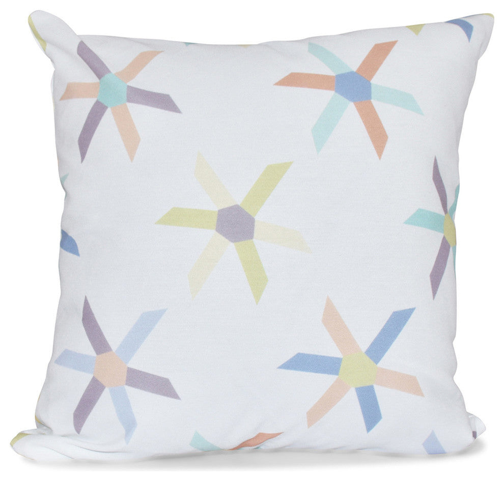 Pinwheel Pop, Geometric Print Pillow, Lavender, 18"x18"