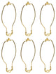 Aspen Creative 20006-16, 10" Lamp Harp With Saddle, Polished Brass, 6 Pack