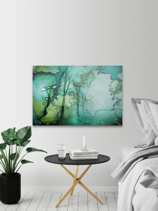 "Oceanic Watermark" Fine Art Canvas Print, 36"x24"