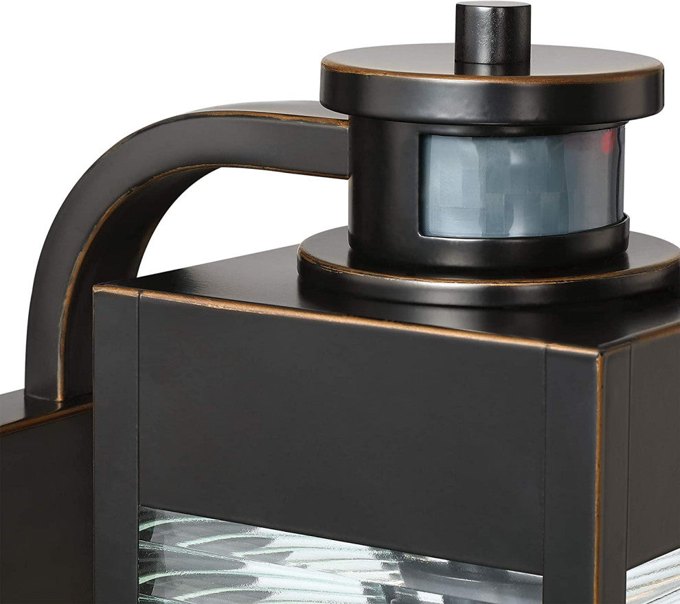 Motion Sensor Detection Wall Light Industrial Black Wall Lamp