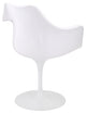 Modern Contemporary Kitchen Clear Dining Armchair Set of 4 Gray