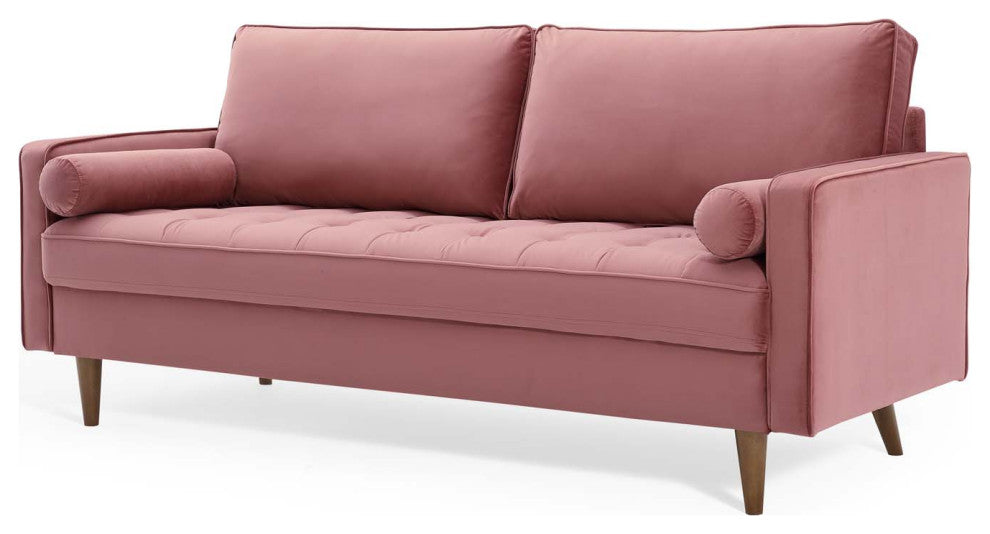 Sofa, Velvet, Pink, Modern, Living Lounge Room Hotel Lobby Hospitality