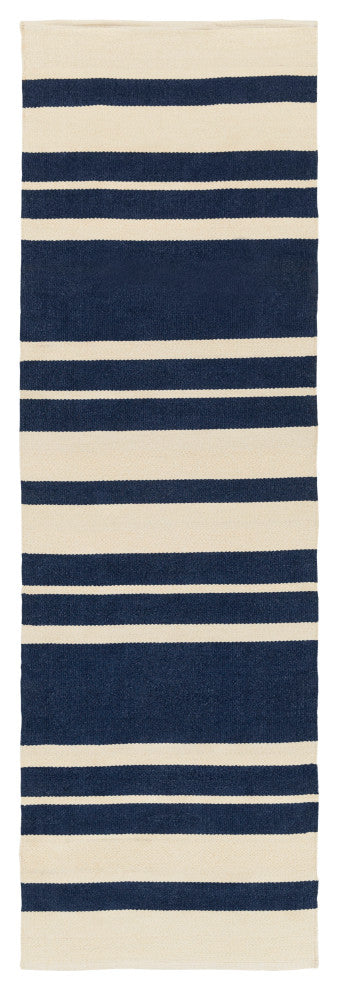 Surya Picnic PIC-4007 8'x11' Rug, Navy/Cream