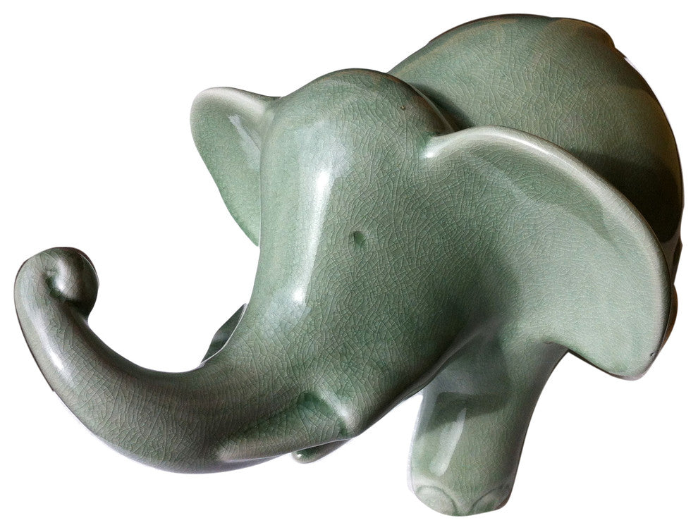 Large Celadon Elephant
