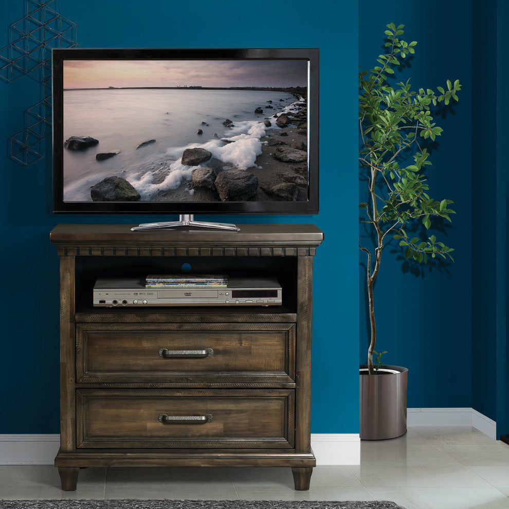 Johnny 2-Drawer Media Chest With Media Compartment