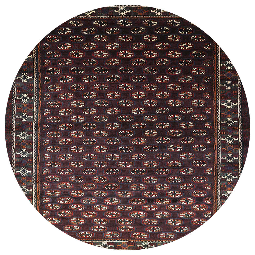 Ahgly Company Indoor Round Mid-Century Modern Area Rugs, 4' Round