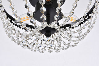 Kaine 14" Flush Mount, Black