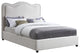 Felix Linen Upholstered Bed, Cream, Full