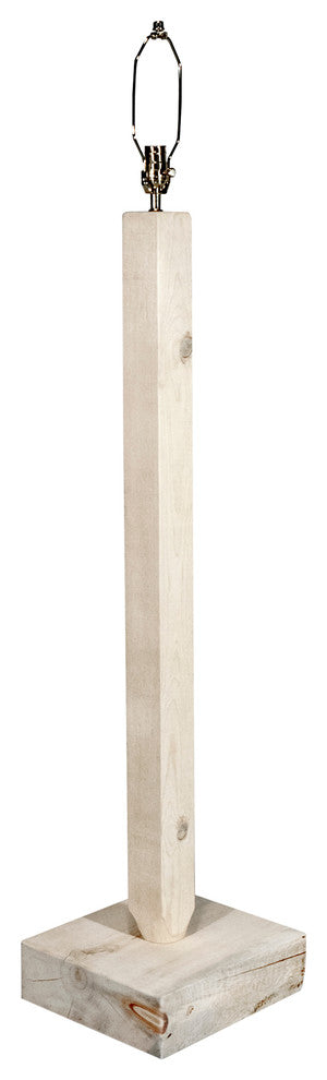 Homestead Collection Floor Lamp, Clear Lacquer Finish