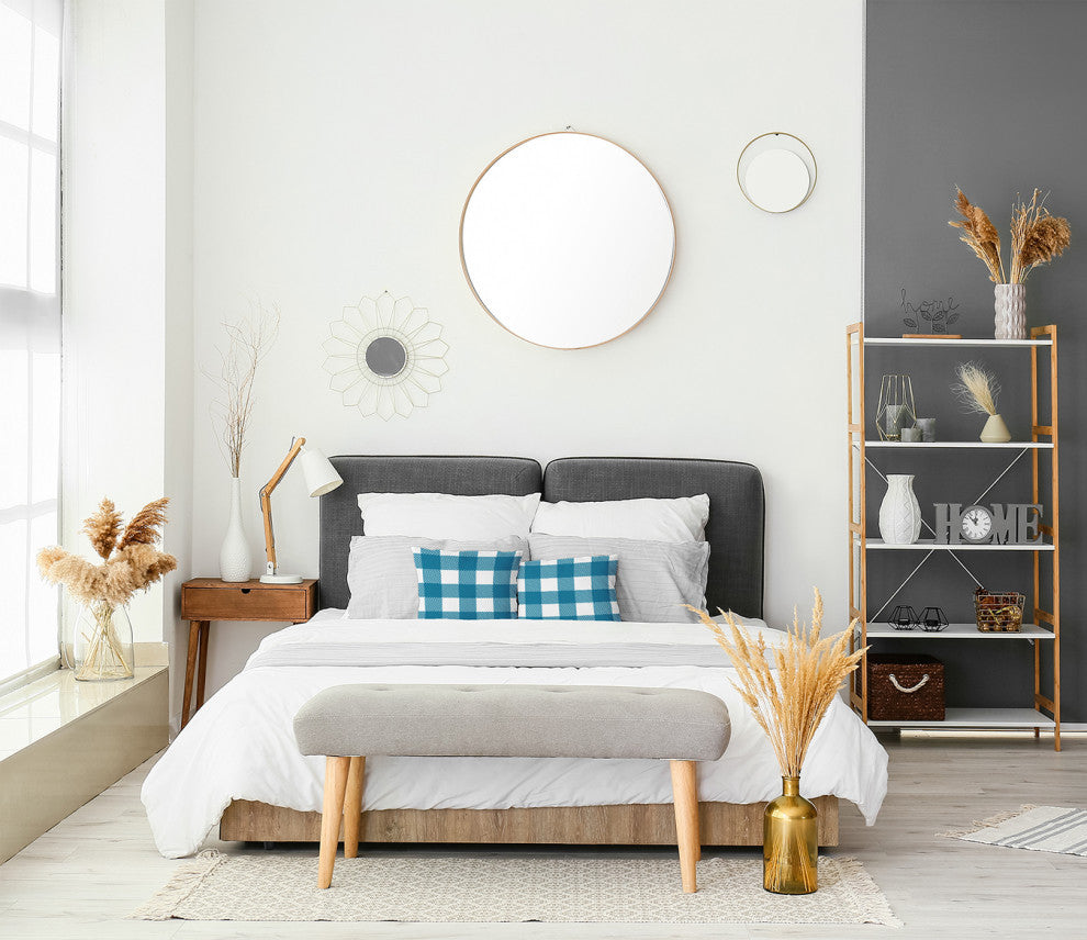Buffalo Plaid Accent Pillow, Unreal Teal, 18"x18"