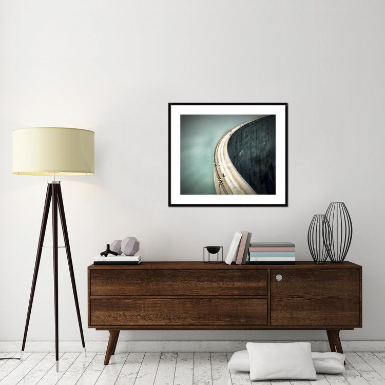 "The Dam" Framed Digital Print by Anna Cseresnjes, 38x33"