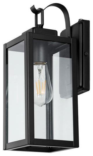 Safavieh Clemens Outdoor Wall Sconce Set of 2 Matte Black