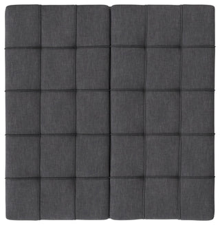 Laura Mid Century Lift Top Storage Ottoman, Slate Grey