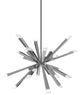 Starburst 29" Single Tier Chandelier - Satin Nickel
