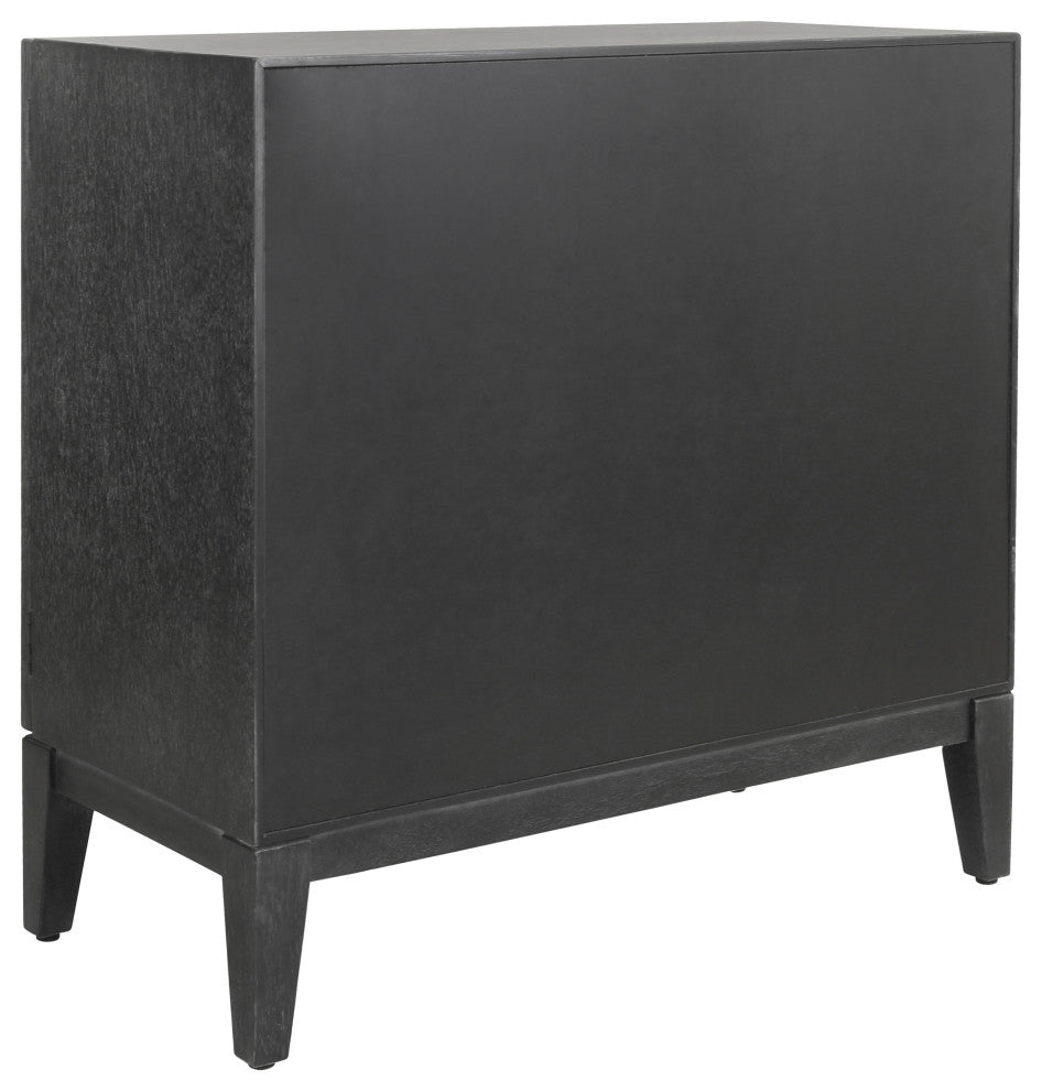 Covey Cabinet 2 Doors, Brushstroke Black