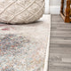 Pastello Modern Abstract Muted Flowers Area Rug, Pink/Gray, 3x5