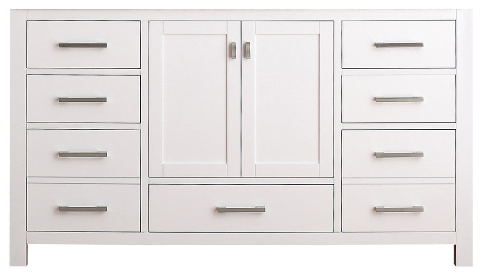 Avanity Modero 60" Single Vanity Only, White Finish
