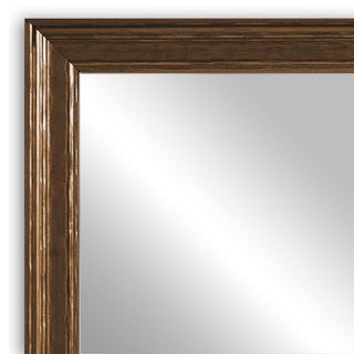 Crenshaw Framed Wall Mirror, Bronze, 28"x60"