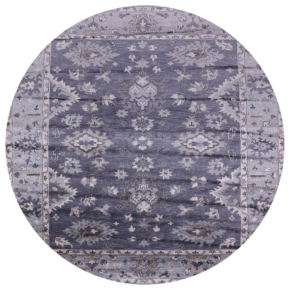 Ahgly Company Indoor Round Mid-Century Modern Area Rugs, 5' Round