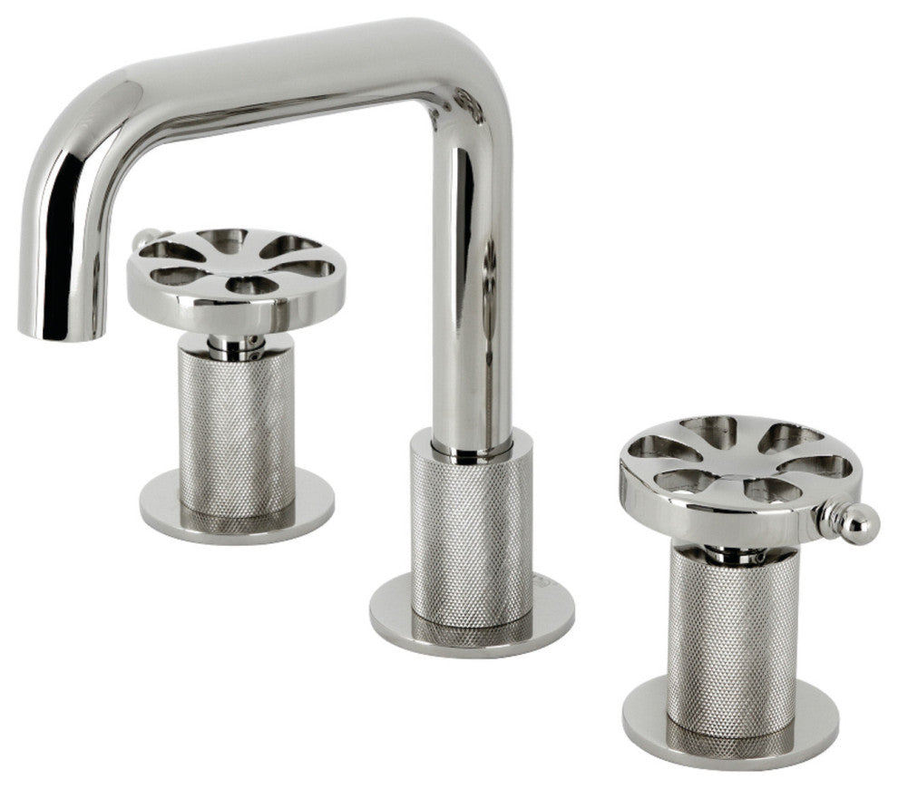 Kingston Brass KS1416RX Widespread Bathroom Faucet, Push Pop-Up