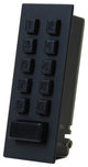 2.75" Presomatic Keyless Deadbolt Lock, Black Pebble Powdercoat