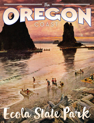 "Travel Oregon" Painting Print on Wrapped Canvas