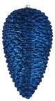 Vickerman N187331D 10" Midnight Blue Matte Glitter Pinecone Christmas Ornament