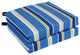 20"X19" Patterned Outdoor Chair Cushions, Set of 2, Heatwave Cobalt